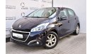 Peugeot 208 AED 684 PM | 1.6L ACTIVE 2019 GCC AGENCY WARRANTY UP TO 2024 OR 100000KM