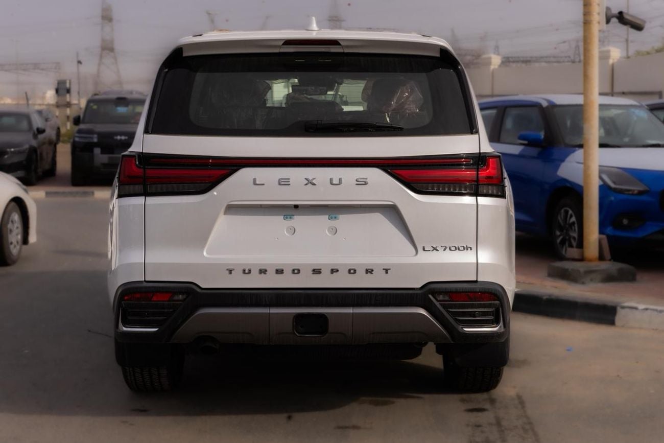 Lexus LX 700h 2025 LEXUS LX700h 3.5L TURBOSPORT HYBRID WHITE / MAROON