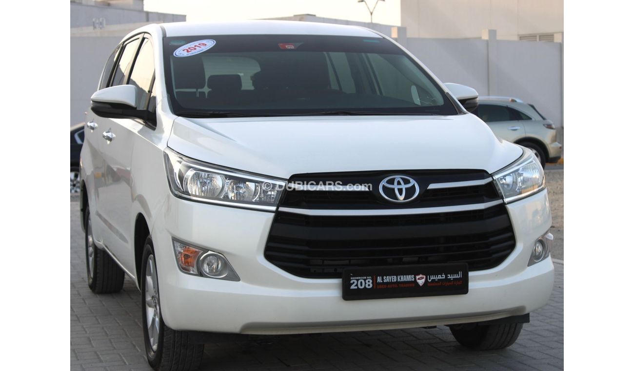 Toyota Innova toyota innova 2019 white GCC  2.7 excellent condtion without accident