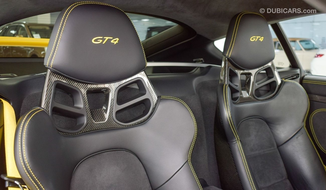 Porsche Cayman GT4 Full factory race seat option / PPF'd