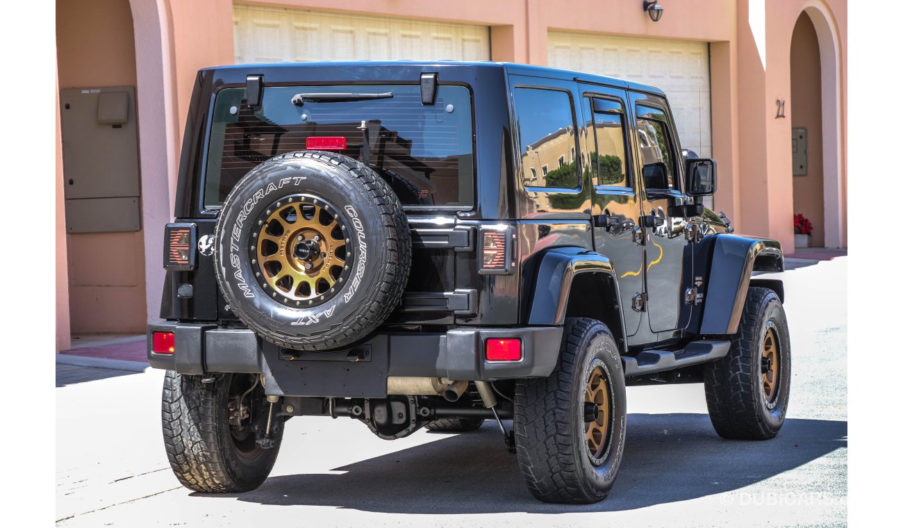 Jeep Wrangler Sahara Unlimited 2013 GCC under Warranty with Zero Down-Payment.