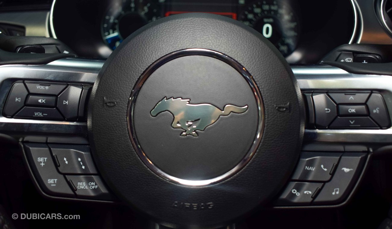 فورد موستانج GT Premium, 5.0, V8, GCC, عداد رقمي, الضمان: 3 سنوات أو 100,000 كم + الخدمة: 60,000 كم, 2019