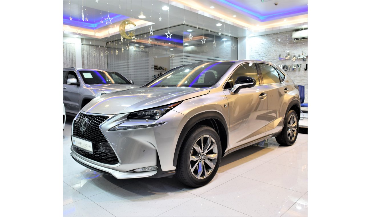 Lexus NX200t LOW MILEAGE! EXCELLENT DEAL for our Lexus NX 200t F-Sport 2017 Model!! in Silver Color! GCC Specs