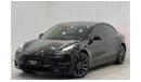 تسلا موديل 3 2023 Tesla Model 3 Dual Motor Performance, October 2026 Tesla Warranty, Low Kms, GCC