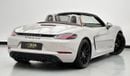 Porsche 718 Boxster GTS 4.0L A/T 2023 Porsche 718 Boxster GTS 4.0 Cabriolet, April/2027 Porsche Warranty, Porsche Full S