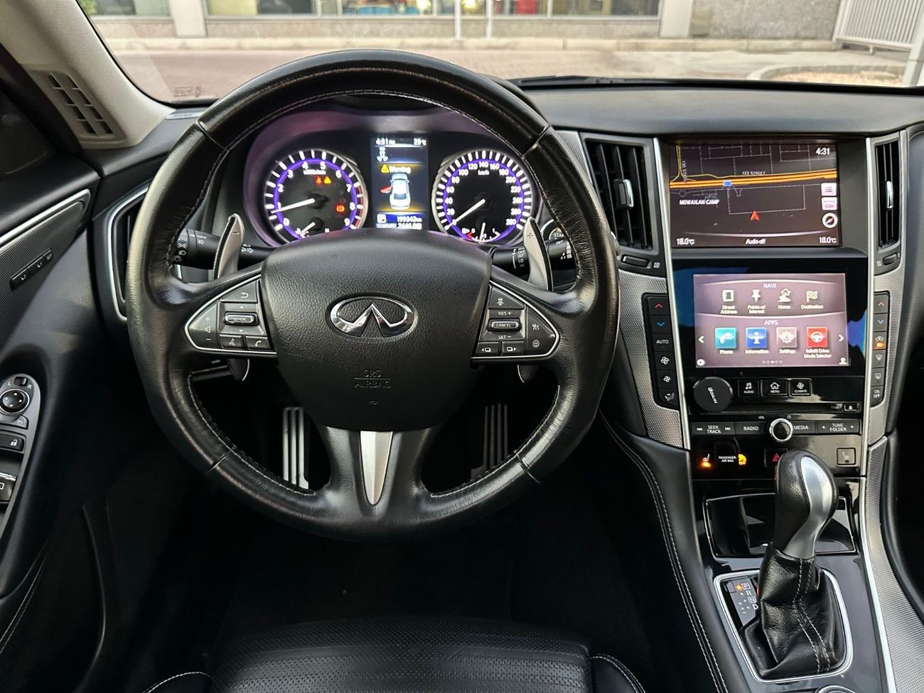 Infiniti Q50 3.0T Sport Black Edition INFINITI Q50 2017 GCC V6t ACCIDENT FREE // PEREFCT CONDITION // FULL OPITIO