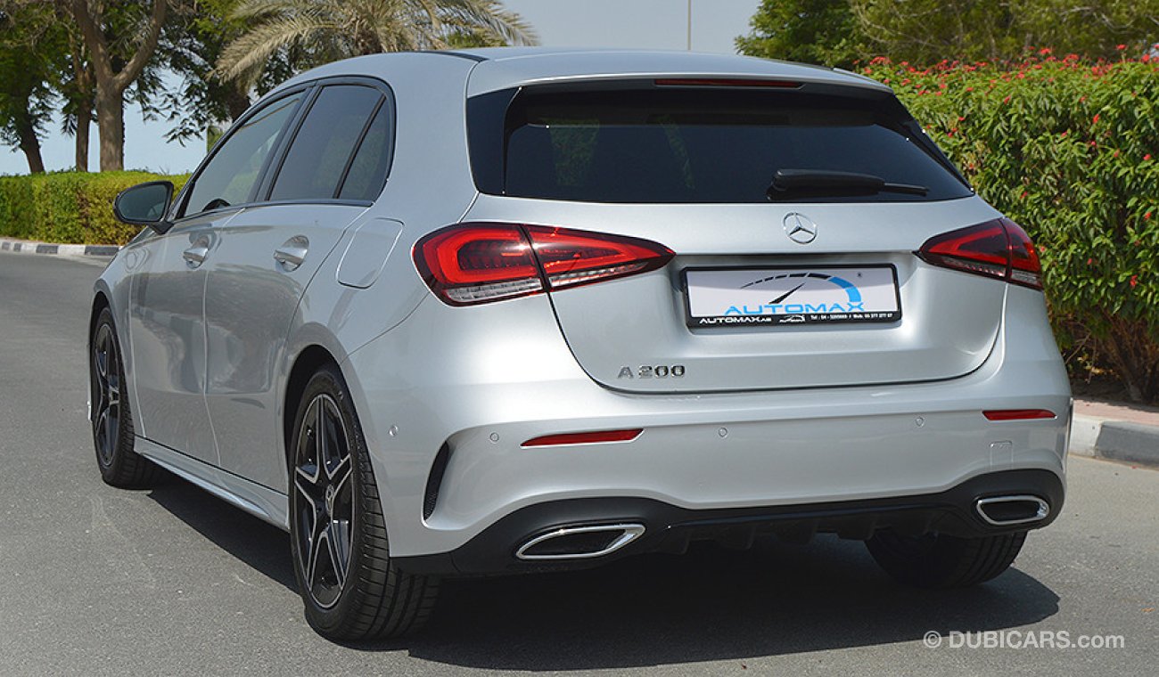 مرسيدس بنز A 200 AMG 2018, I4-Turbo GCC, 0km with 2 Years Unlimited Mileage Dealer Warranty