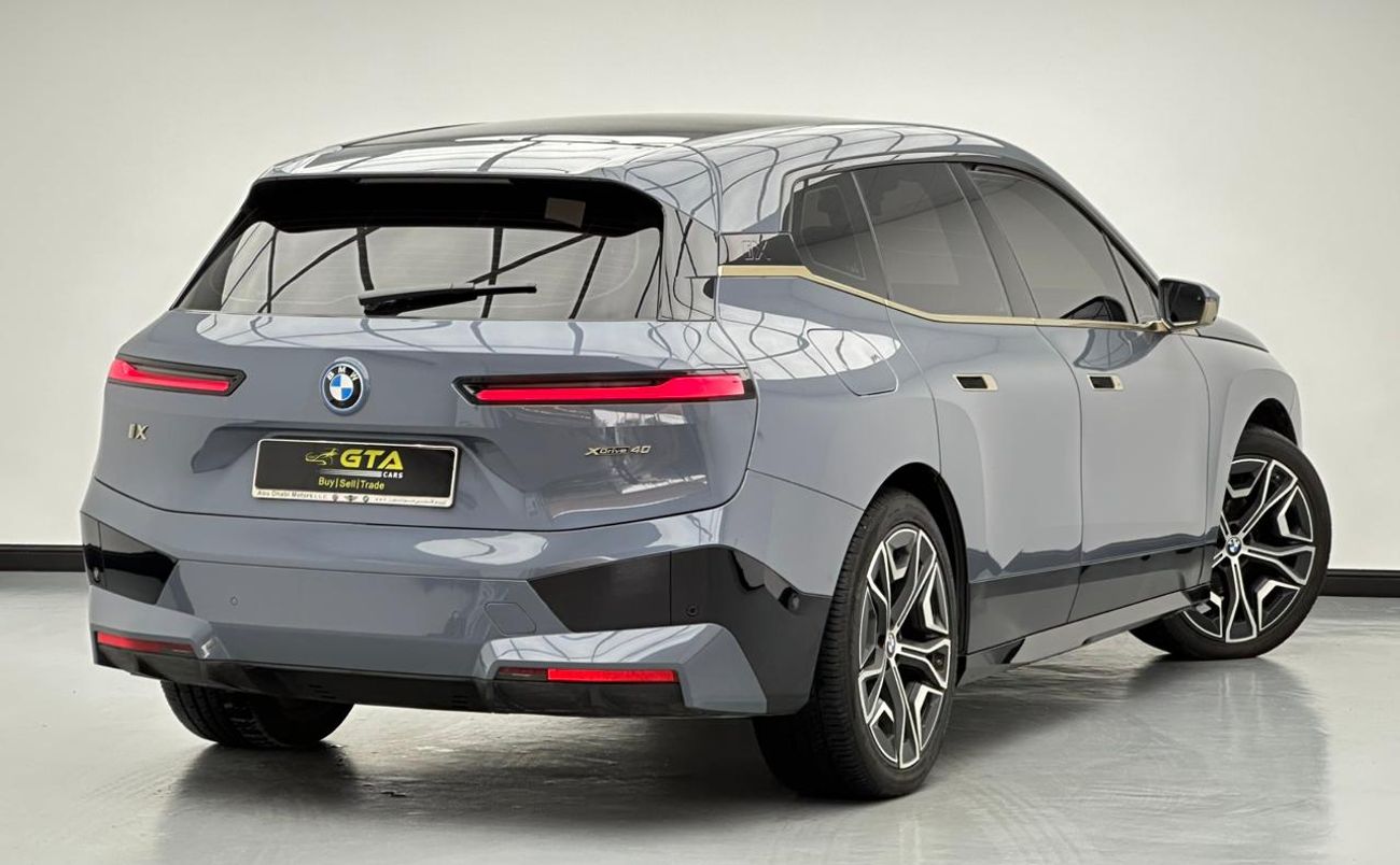 BMW iX 2023 BMW iX xDrive40i, BMW Warranty + Service Contract, BMW Full Service History, GCC