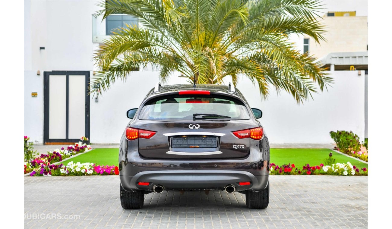 Infiniti QX70 - Agency Warranty - Amazing Condition - AED 1,743 - 0% DP