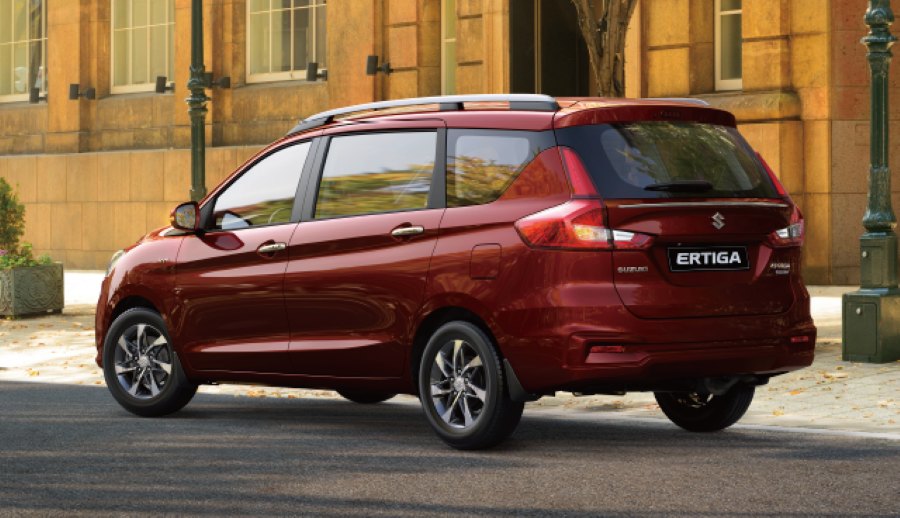 Suzuki Ertiga exterior - Rear Right Angled