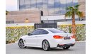 BMW 435i M Sport | 1,645 P.M | 0% Downpayment | Full Option | Immaculate Condition