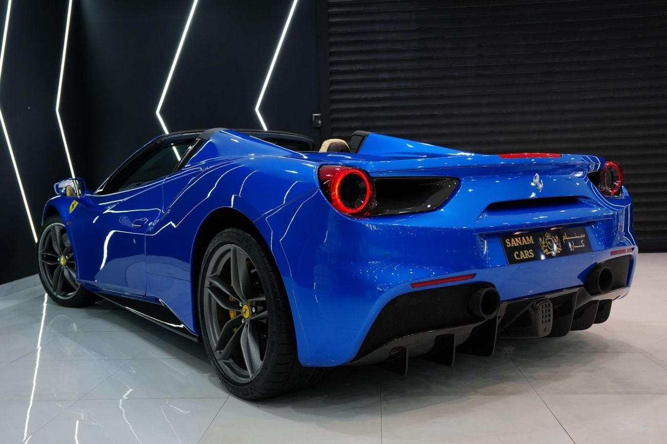 فيراري 488 سبايدر STANDARD حزمة الكربون، رافع نظام التعليق، نظام صوت JBL، مقاعد دايتونا!!
