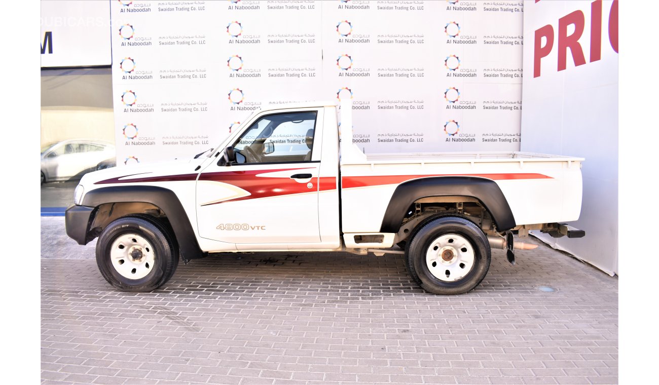 Nissan Patrol Pickup AED 1566 PM | 4.8L 4X4 SINGLE CABIN GCC WARRANTY