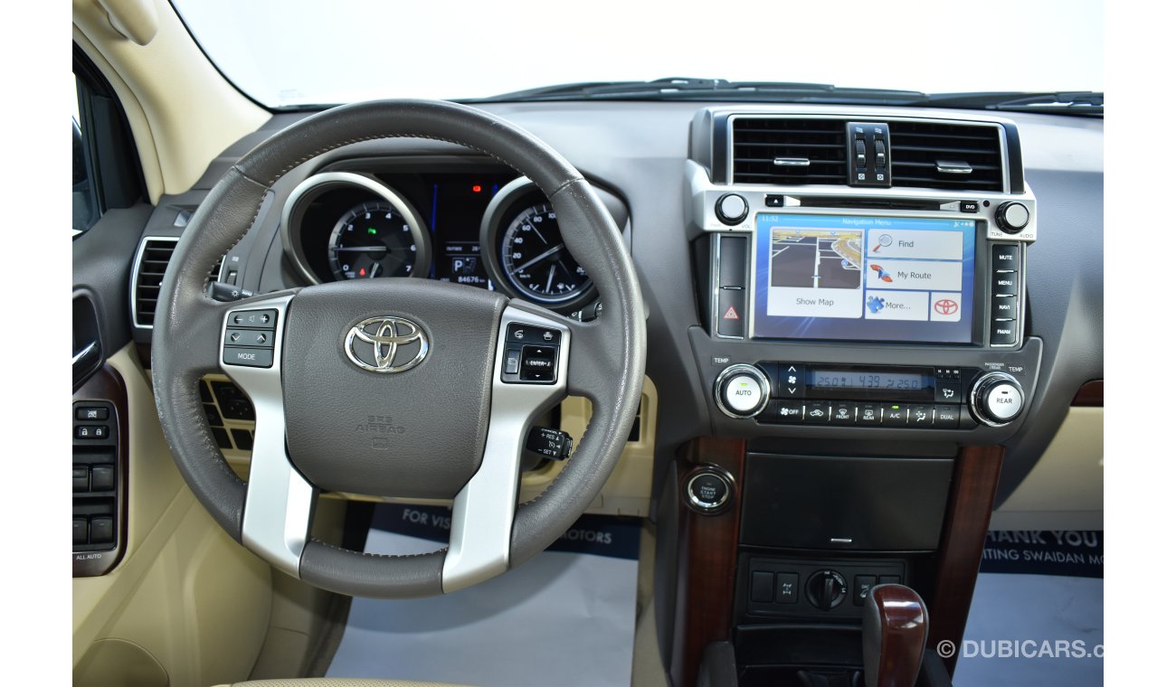 Toyota Prado 4.0L V6 VXR 4WD 2016 GCC DEALER WARRANTY