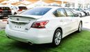 Nissan Altima White color inside Big Ward No.1 fingerprint slot, leather alloy wheels, camera screen control senso