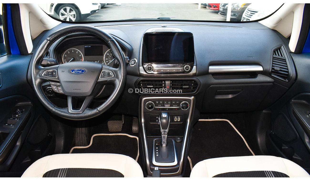 Ford EcoSport 2020 model, one number, fingerprint, leather hatch, sensors, alloy wheels, cruise control, rear came