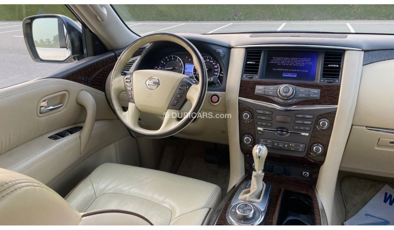 نيسان باترول LE بلاتينوم 1 على 1 رادار تحكم مسار كراسي كهرباء شاشات خلفيه خمس كاميرات بدون حادث بدون