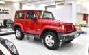 جيب رانجلر EXCELLENT DEAL for our Jeep Wrangler Sahara ( 2014 Model ) in Red Color GCC Specs