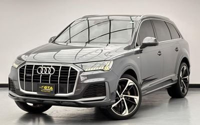 أودي Q7 2022 Audi Q7 55 TFSI Quattro S-Line, 1 Year Warranty Unlimited KM, Service History, GCC