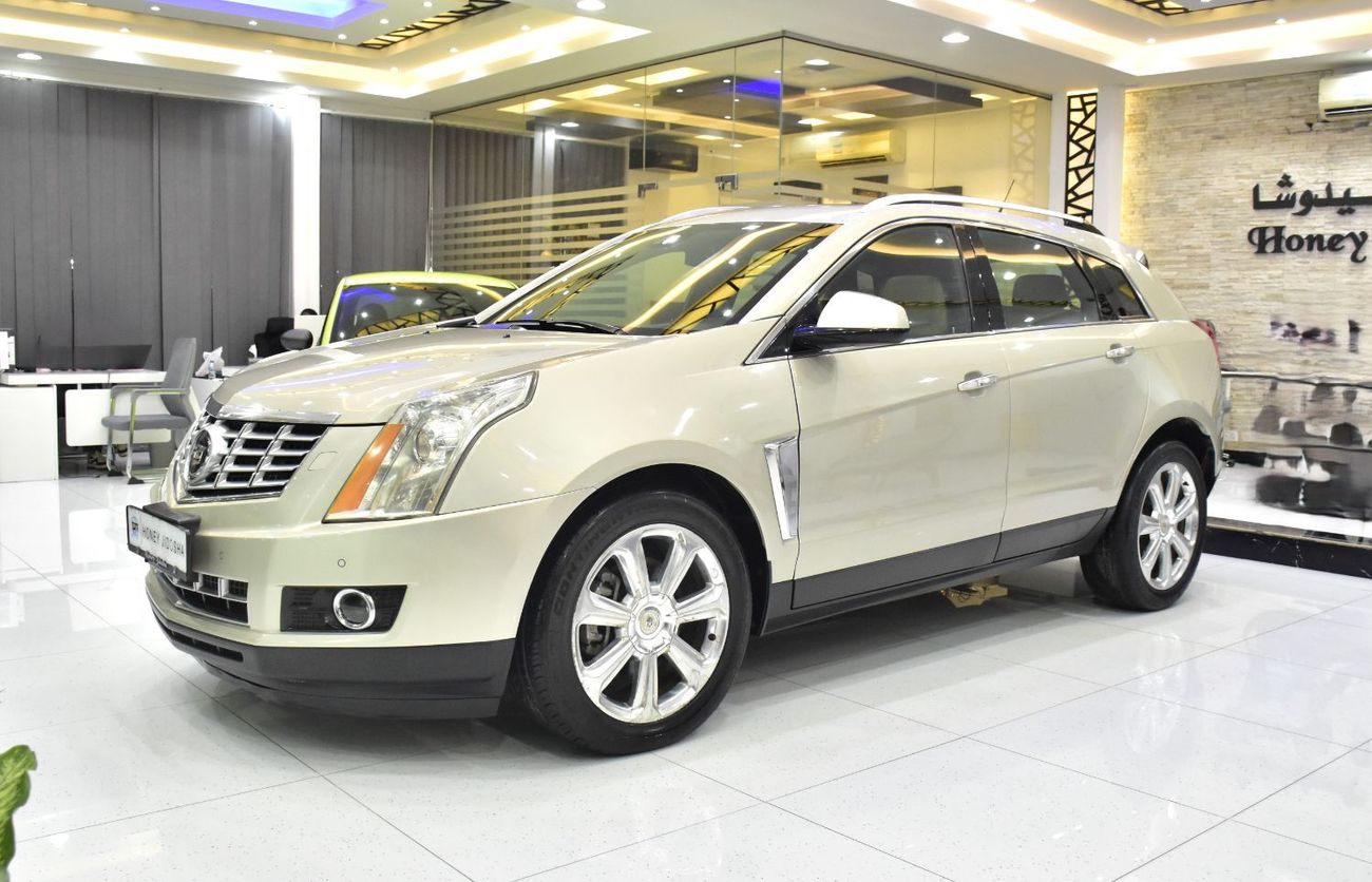 Cadillac SRX EXCELLENT DEAL for our Cadillac SRX4 3.6 ( 2016 Model ) in Golden Color GCC Specs