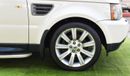 Land Rover Range Rover Sport 2009 Gulf model, white color, beige interior, one number, leather hatch, fixed control wheels, rear