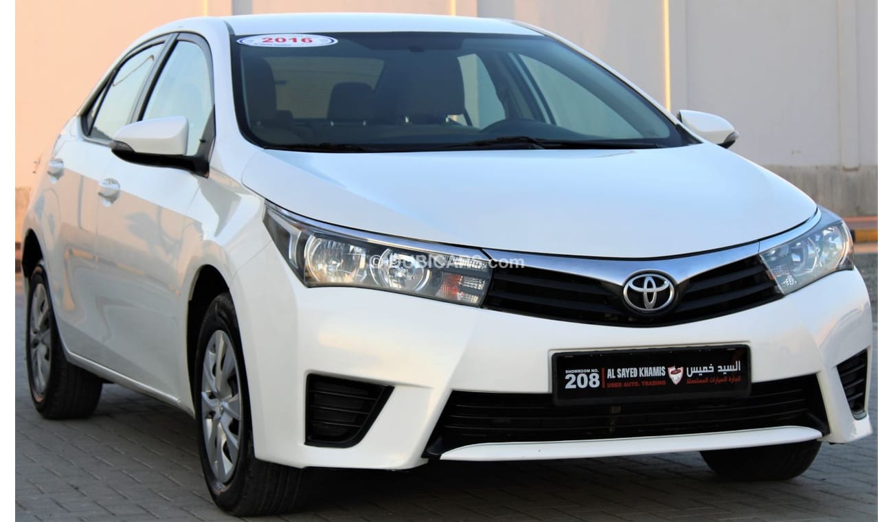 تويوتا كورولا تويوتا كورولا 2016 خليجي 1600 سي سي  بحالة ممتازة بدون حوادث نظيفه جدا من الداخل والخارج