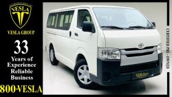Toyota Hiace MID ROOF + ROOF AC / 2015 / 15 SEATER / SIDE GLASS /GCC/FSH/ WARRANTY + FREE SERVICE / 797 DHS PM