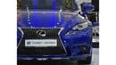 Lexus IS350 EXCELLENT DEAL for our Lexus IS350 F-Sport ( 2016 Model ) in Blue Color GCC Specs