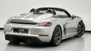 Porsche 718 Spyder 2025 Porsche 718 Spyder RS, 1 Year Warranty Unlimited, Porsche Full Service History