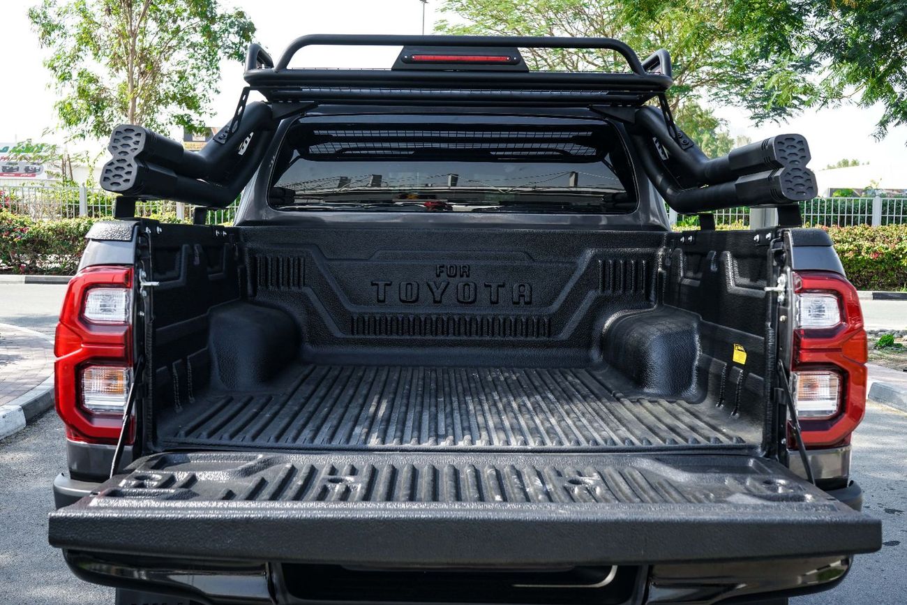 تويوتا هيلوكس The Toyota Hilux is a legendary, tough, and versatile pickup truck known for its reliability and off