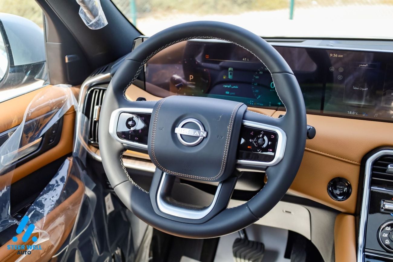 Nissan Patrol LE PLATINUM CITY 2026 GCC 3.5L Twin Turbo V6 | AWD | 9-Speed AT | 8 Seater | Height Contrl | Export Only