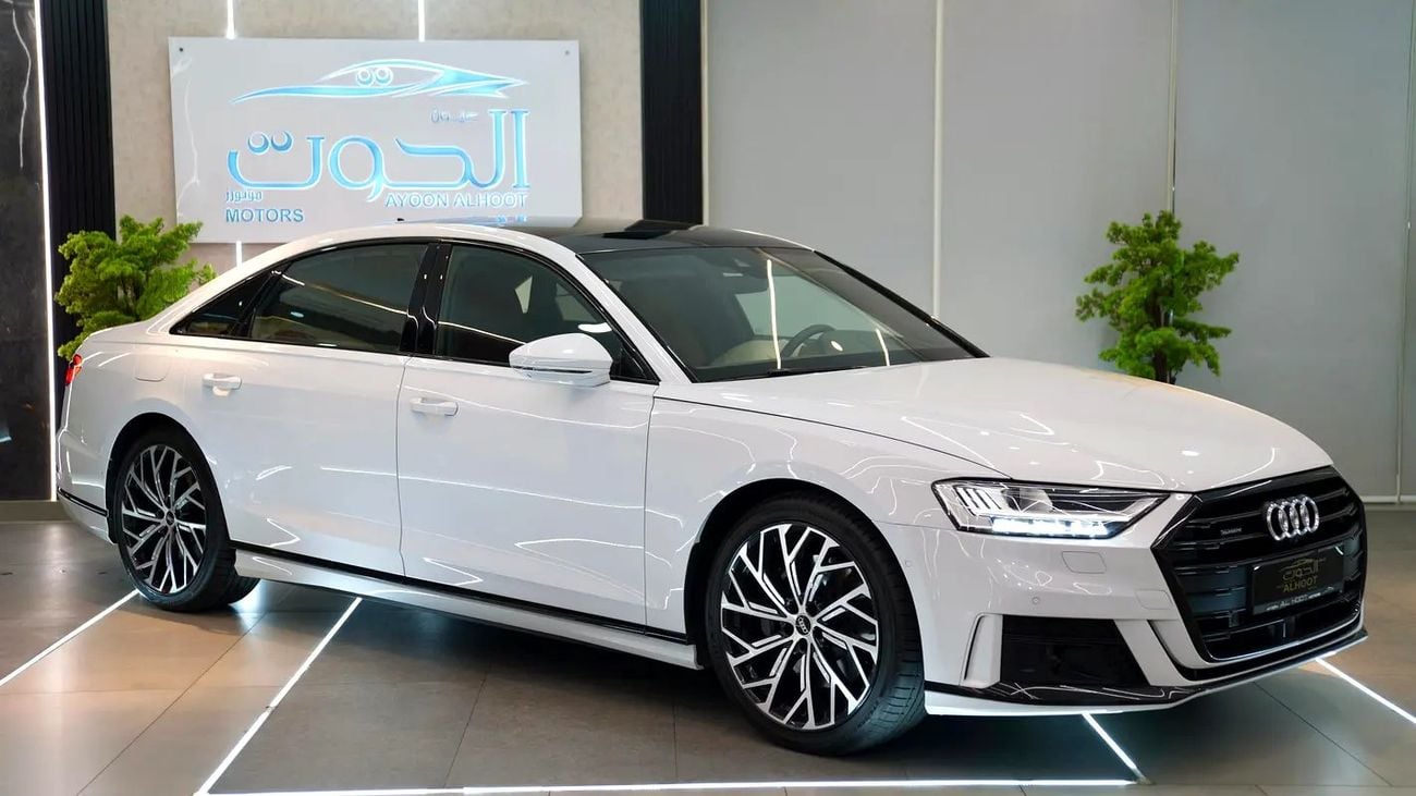 أودي A8 L 55 TFSI quattro 3.0L (335 HP) EXCLUSIVE A8L 55 TFSI V8 || VIP CONSOLE || TOP RANGE || GCC || ACCID