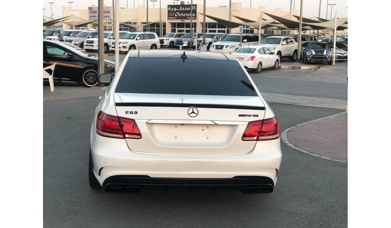 مرسيدس بنز E 63 AMG موديل 2014 حاله ممتازه من الداخل والخارج كراسي جلد ومثبت سرعه وتحكم كهربي كامل ونظام صوت ممتاز وكامي