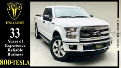 Ford F-150 XLT + 4WD + BIG SCREEN + LEATHER / 2017 / UNLIMITED MILEAGE WARRANTY + FREE SERVICE / 1,552DHS P.M.