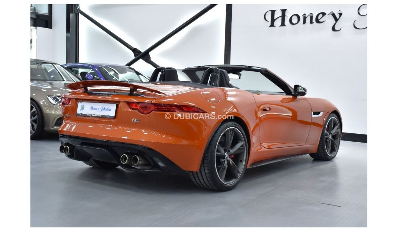 Jaguar F Type EXCELLENT DEAL for our Jaguar F-Type S V8 ( 2014 Model ) in Orange Color GCC Specs