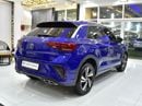 Volkswagen T ROC EXCELLENT DEAL for our Volkswagen T-ROC R-Line ( 2023 Model ) in Blue Color GCC Specs