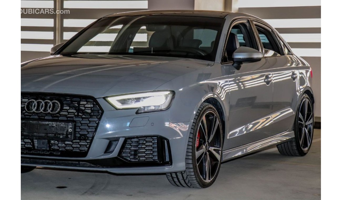 Audi RS3 Audi RS3 (NARDO GREY) 2018 GCC under Agency Warranty with Zero Down-Payment.