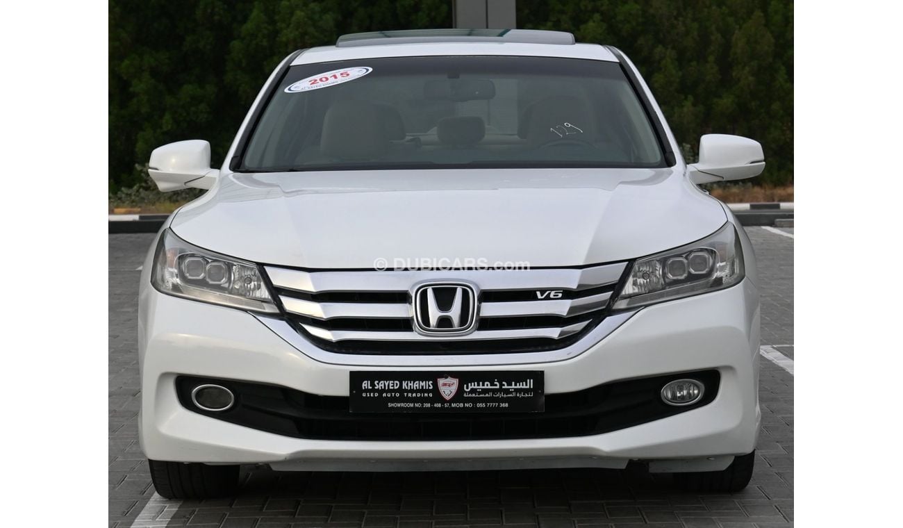 هوندا أكورد 2015 خليجي بحالة ممتازة بدون حوادث صبغ وكالة