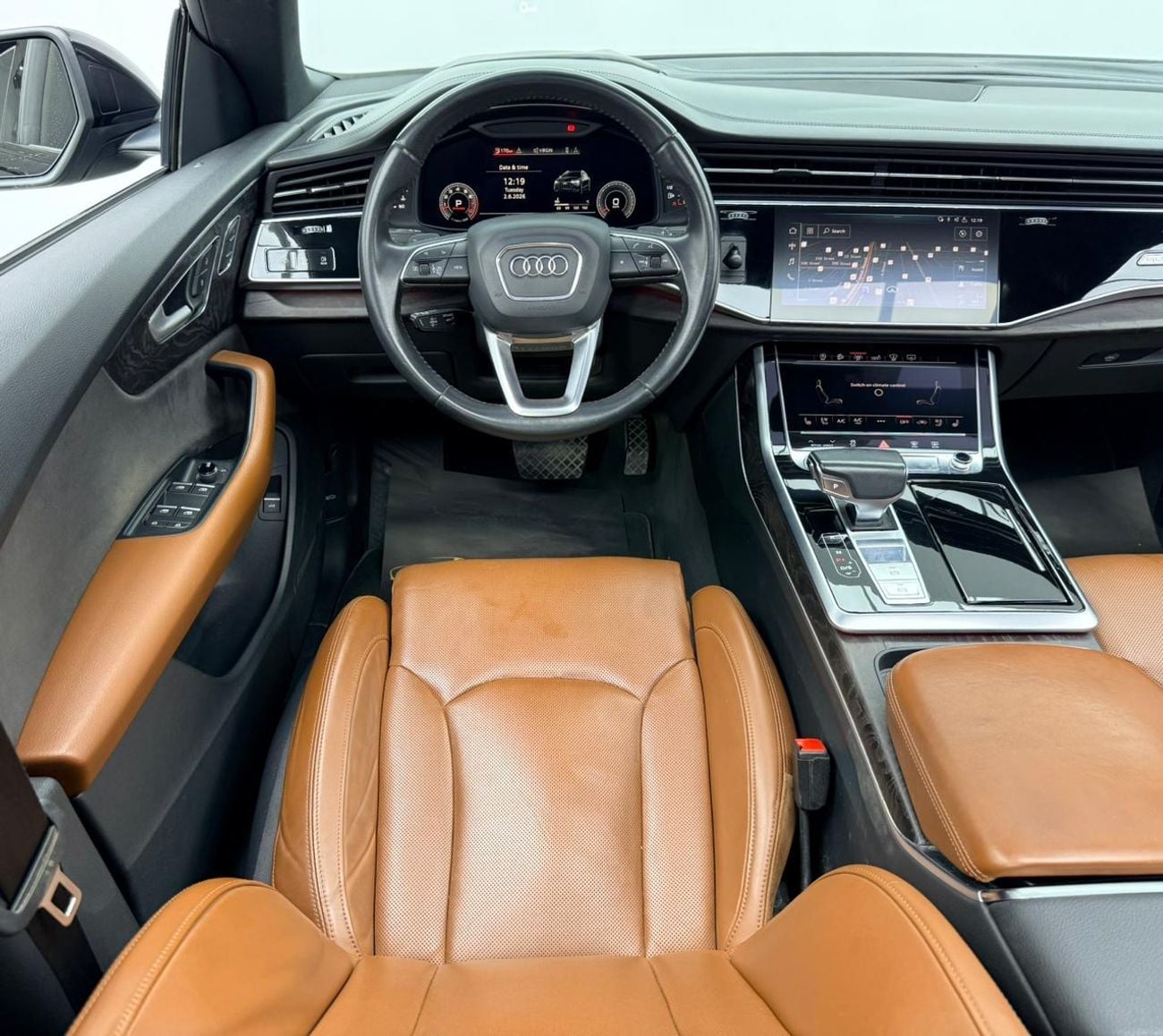 أودي Q8 55 TFSI S-LINE 2019 Audi Q8 55 TFSI quattro, Warranty, Service History, GCC.