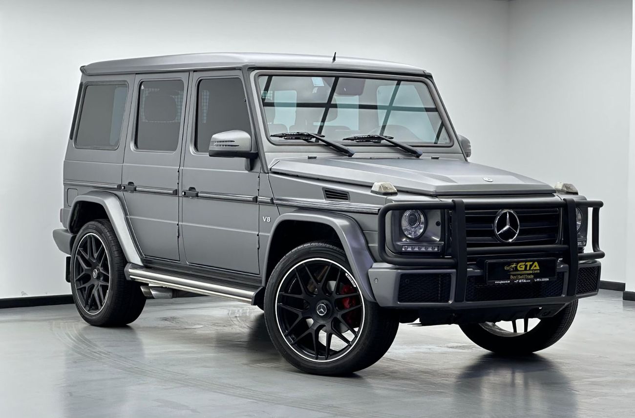 Mercedes-Benz G 500 Std 4.0L (422 HP) 2017 Mercedes-Benz G 500, wrapped in silver matt, Full Service History, GCC