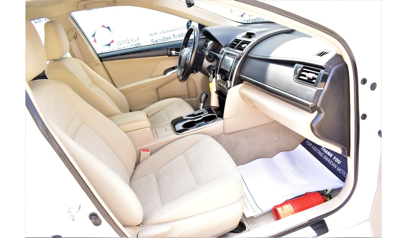 Toyota Camry AED 1230 PM | 0% DP | 2.5L SE GCC WARRANT