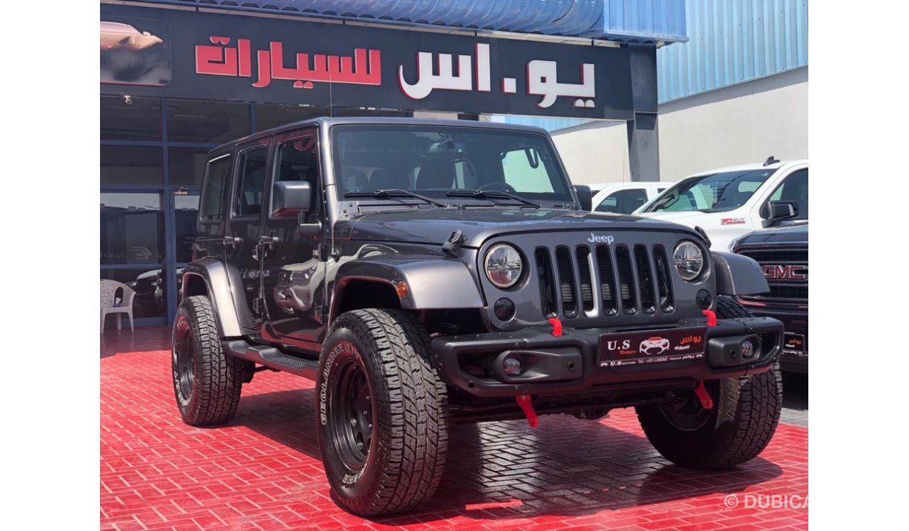 Jeep Wrangler SAHARA UNLIMITED LIFTED 2016 GCC SINGLE OWNER WITH FSH WITH AGENCY IN MINT CONDITION