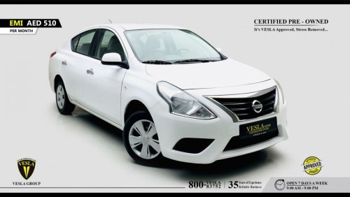 Nissan Sunny SV + CHROME PACKAGE + BLUETOOTH + 1.5 L / 2019 / UNLIMITED MILEAGE WARRANTY + FULL SERVICE HISTOR