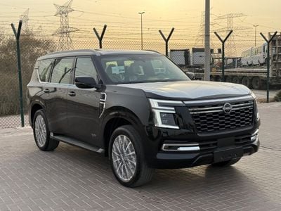 Nissan Patrol LE Platinum City 3.5L 2026 black inside Tan  interior