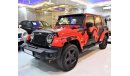 جيب رانجلر ORIGINAL PAINT ( صبغ وكاله ) Jeep Wrangler Unlimited SAHARA 2015 Model!! in Red Color! GCC Specs