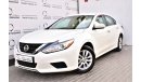 Nissan Altima | AED 1230 PM | 0% DP | 2.5L S 2018 GCC DEALER WARRANTY