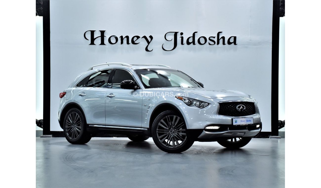 Infiniti QX70 EXCELLENT DEAL for our Infiniti QX70 Limited ( 2018 Model ) in Silver Color GCC Specs