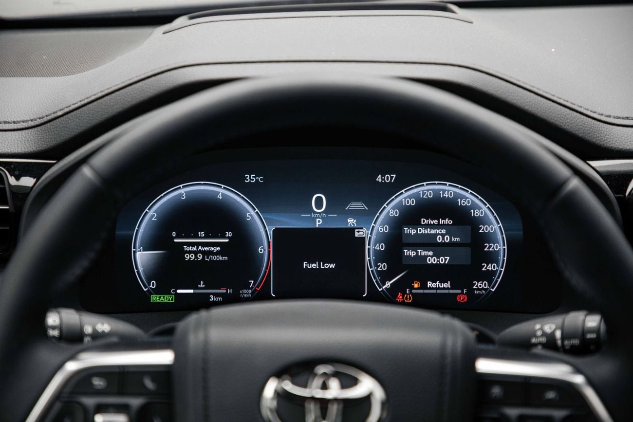 Toyota Land Cruiser LC300 GR-Sport 3.5L Hybrid - Attitude Black Inside GRS Black and Dark Red | Export