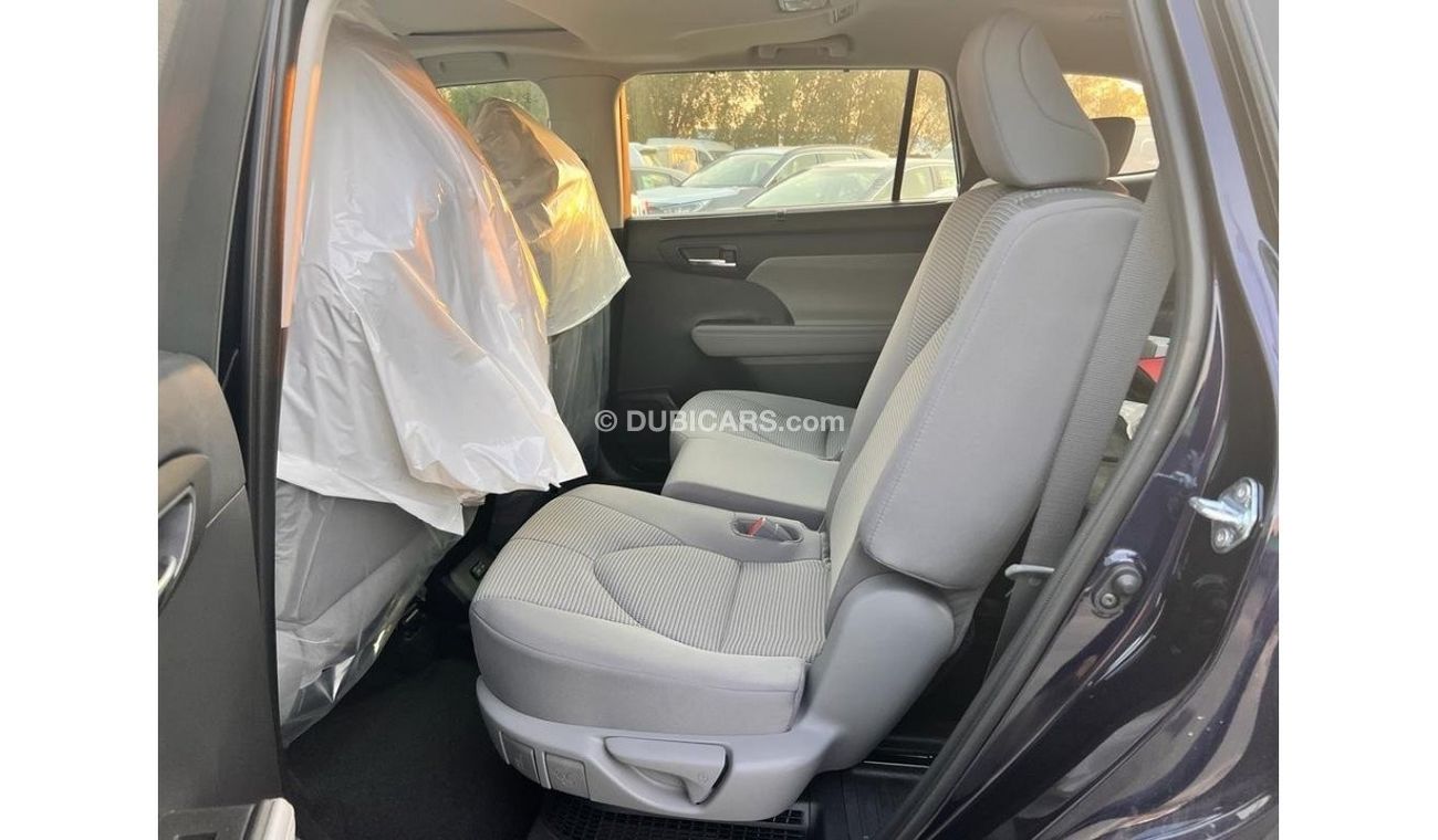 Toyota Highlander GLE Toyota Highlander 2022 Dark Blue Color 2.5L petrol/Hybrid Awd with RADAR