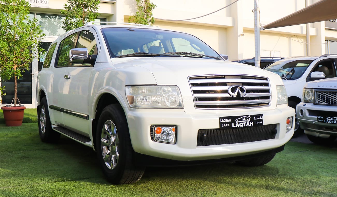 Infiniti QX56 Gulf model 2007 No. 1, white color, hole diaphragm, sensors, installed in excellent condition, you d